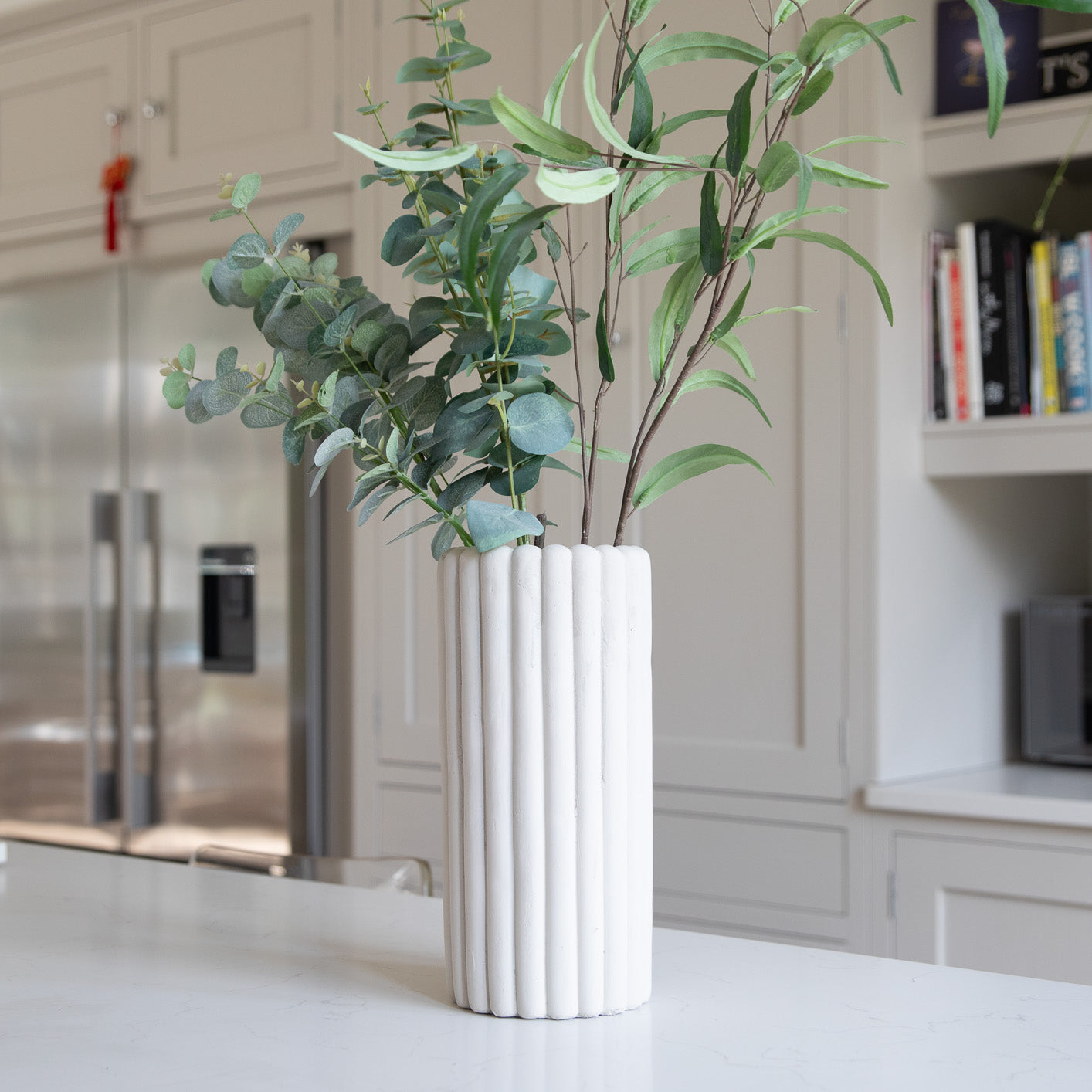 Costello Cream Ceramic Vase 32cm