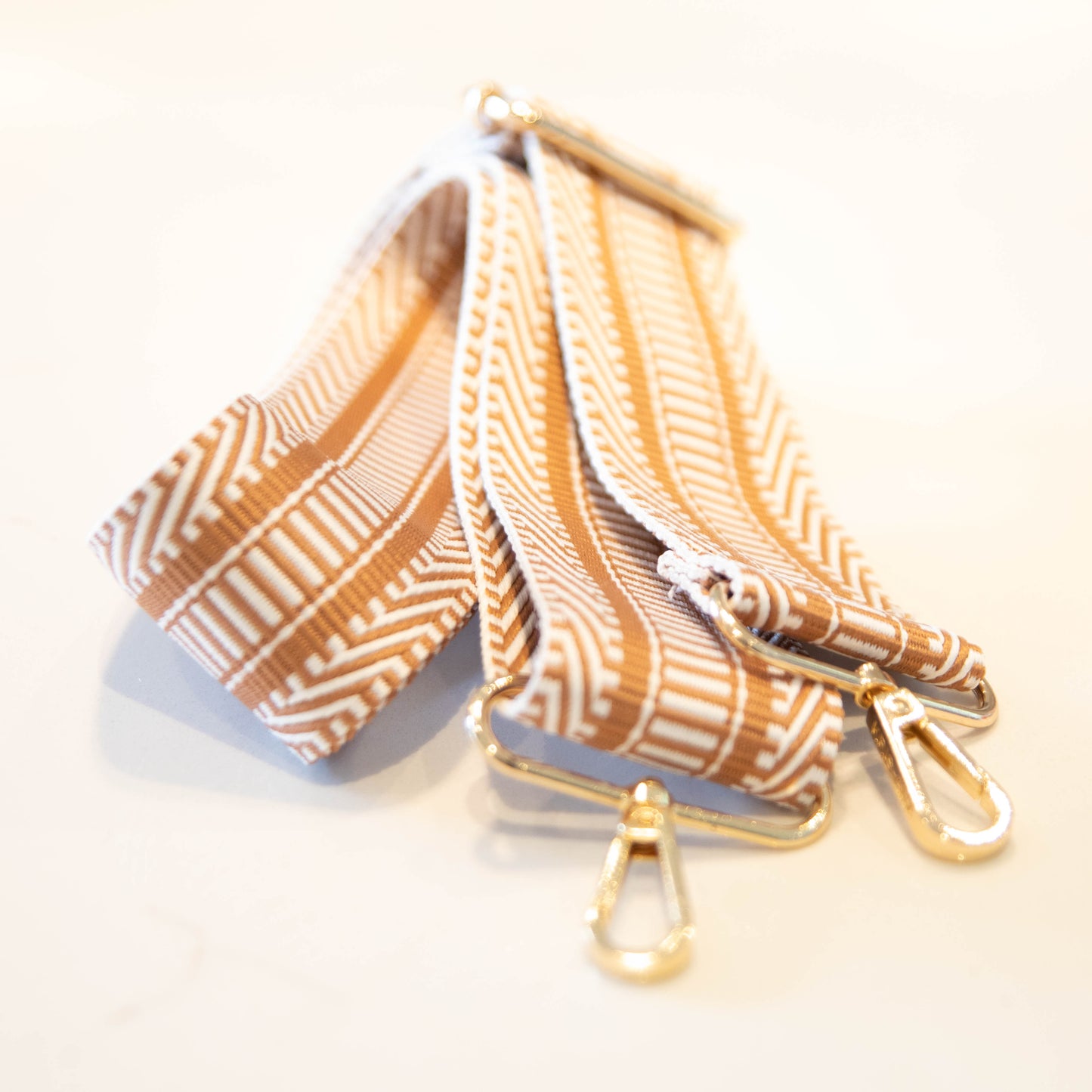 Beige Stripe Strap