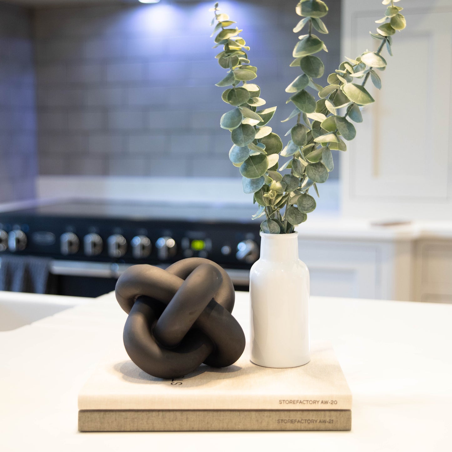 Black Resin Knot ornament