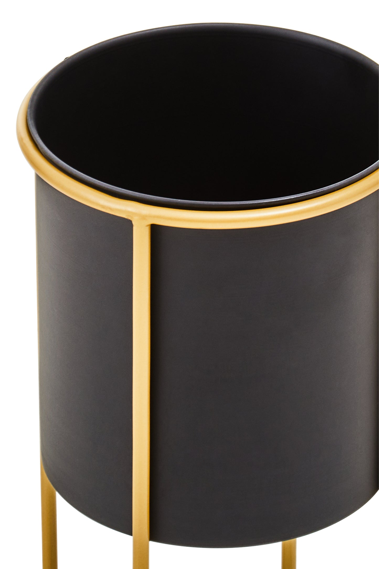 Matilda Large Black & Golden Planter