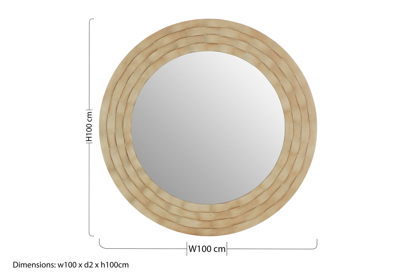 Orbit Round Silver Mirror