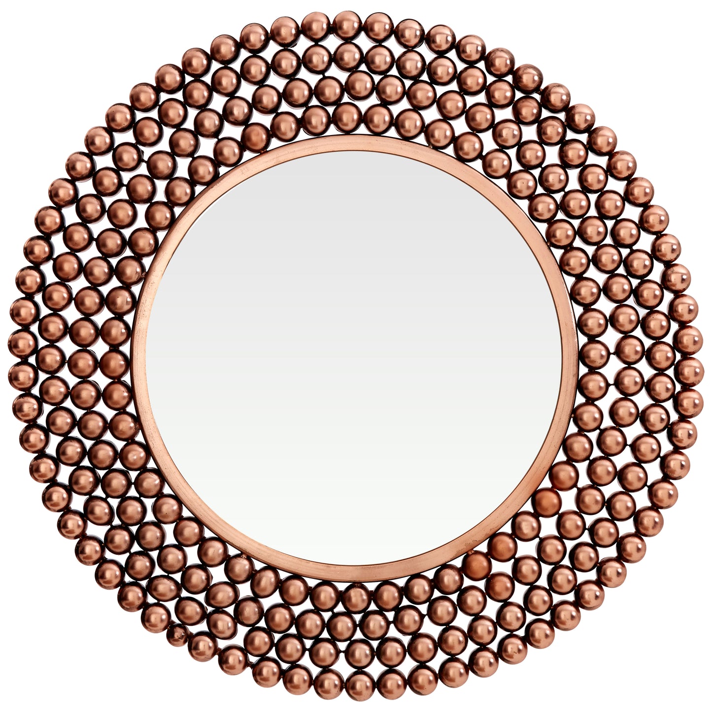 Nomad Round Copper Mirror
