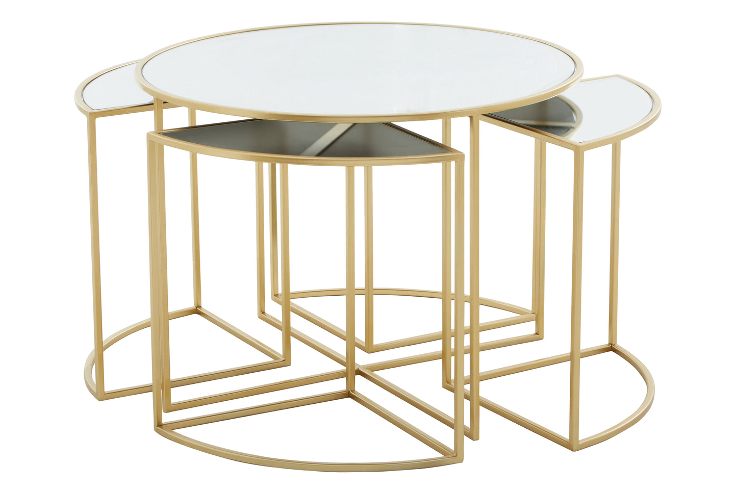 Galaxy Nested 5 Golden Coffee Table