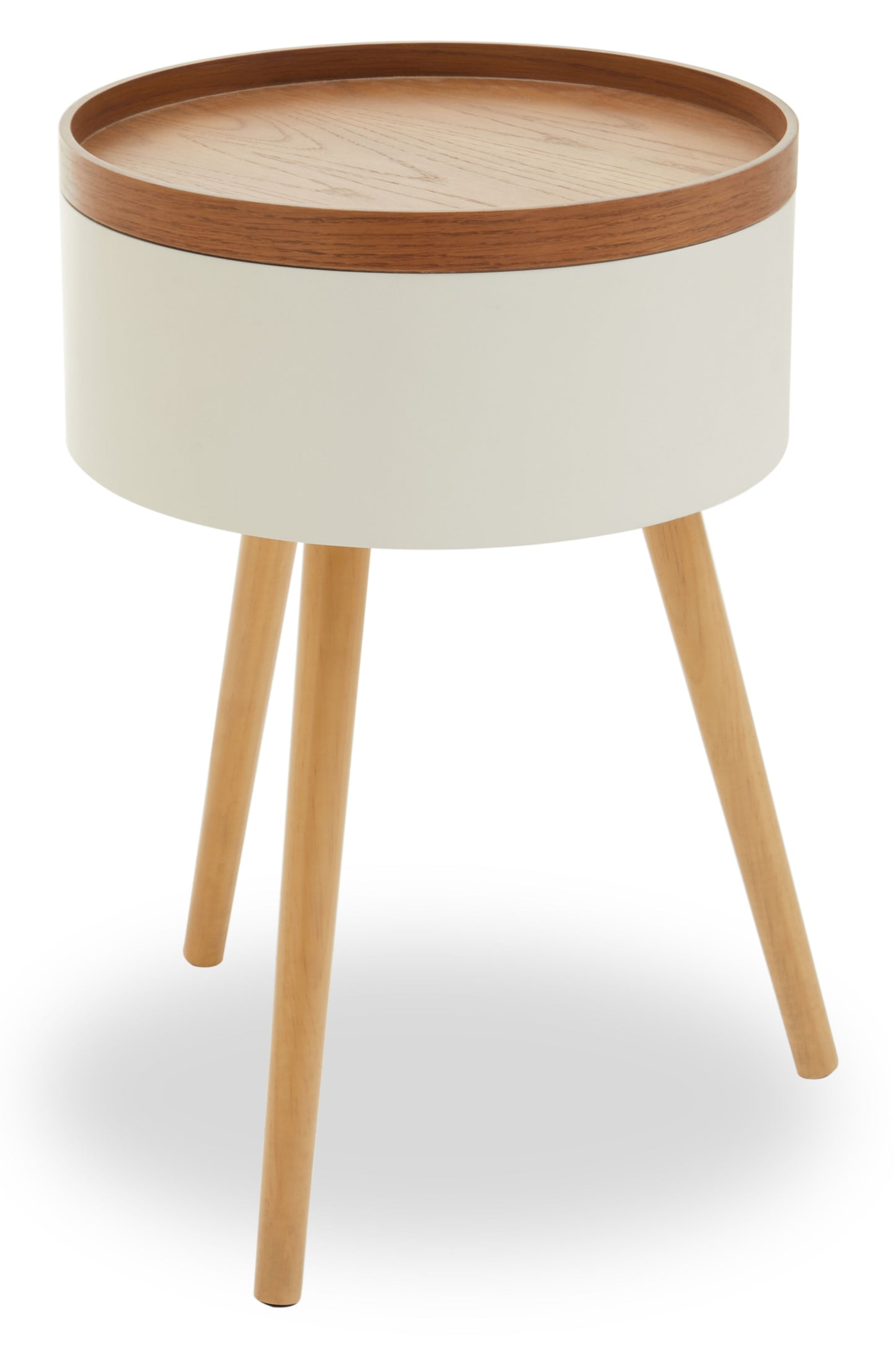 Tristan Wooden Round Side Table