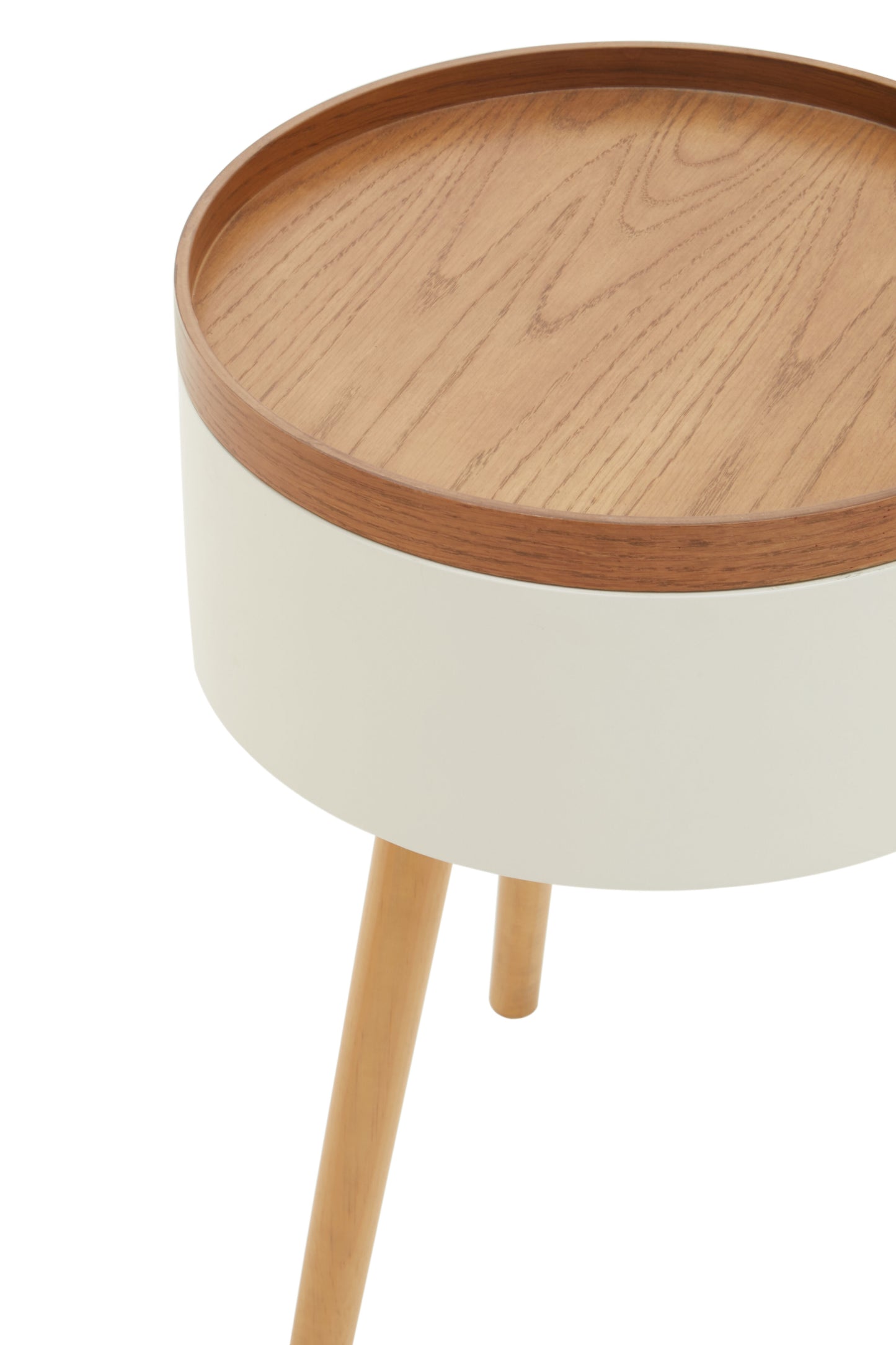 Tristan Wooden Round Side Table