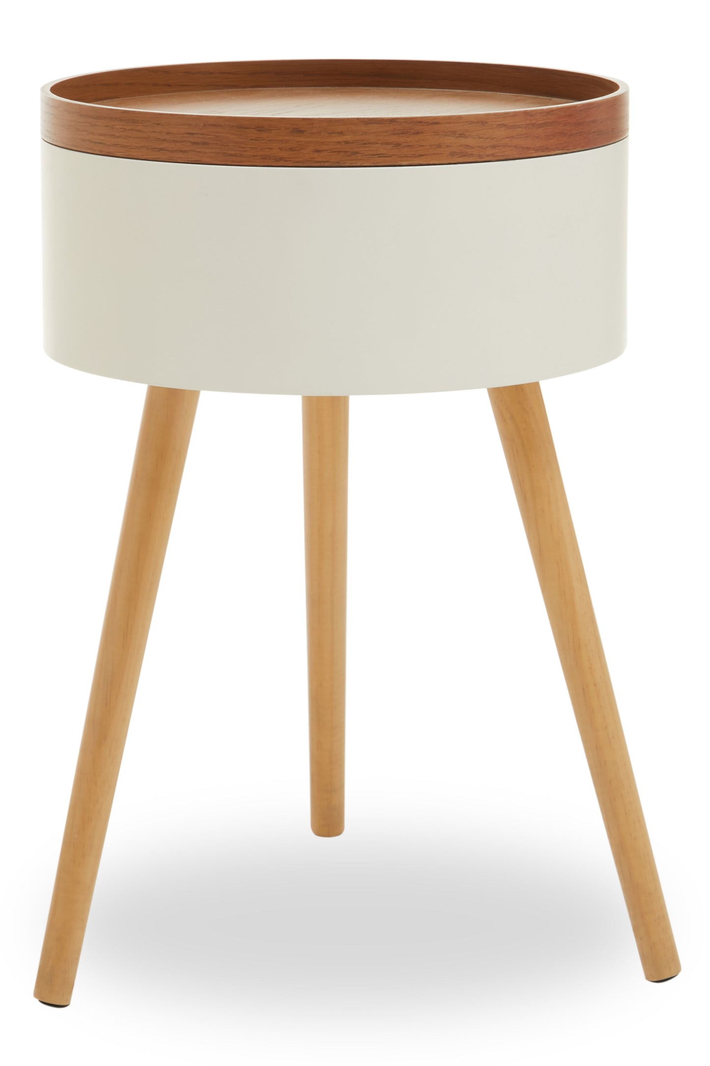 Tristan Wooden Round Side Table