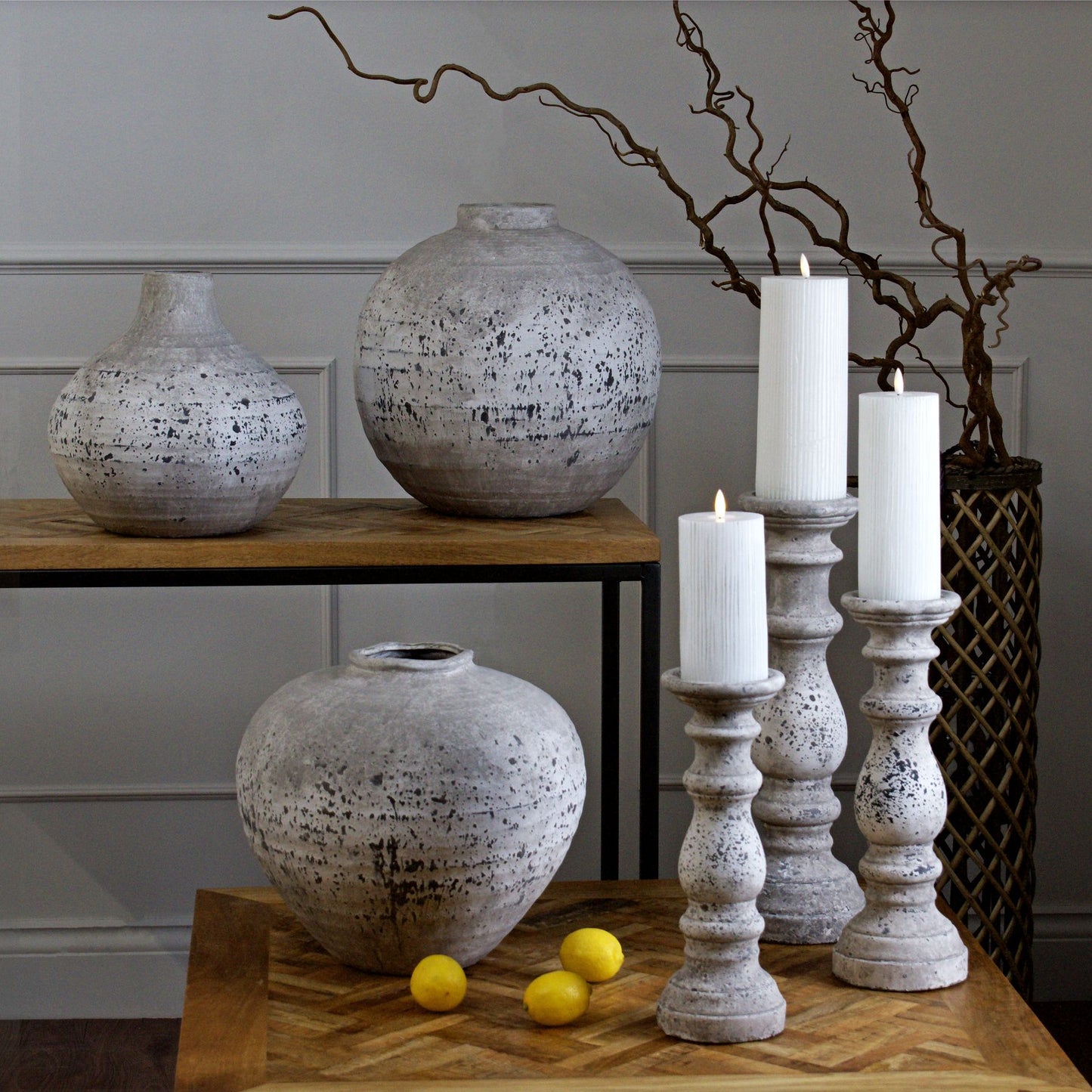 Speckled-Stone-Grey-Vase