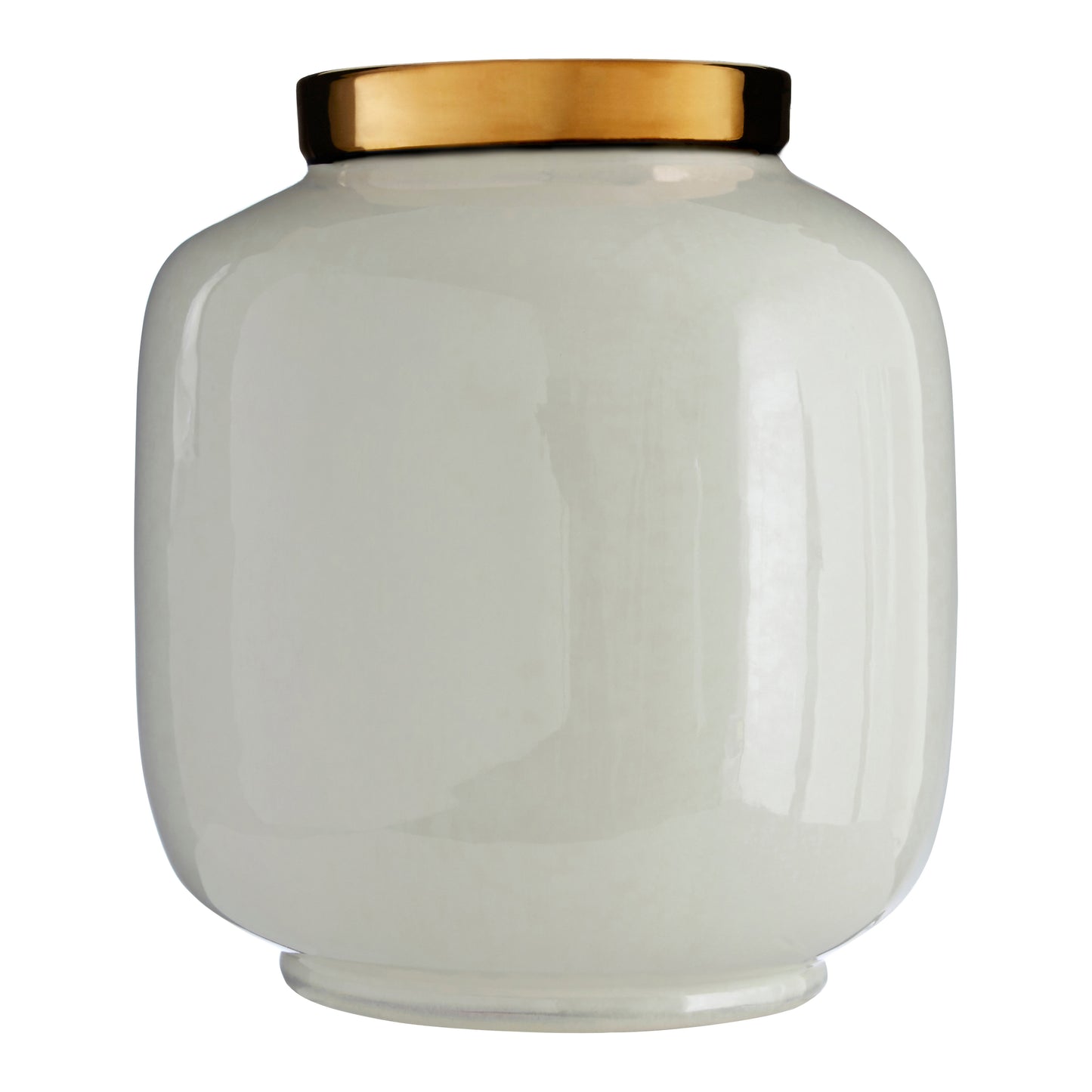 Amara Golden White Luxe Vase