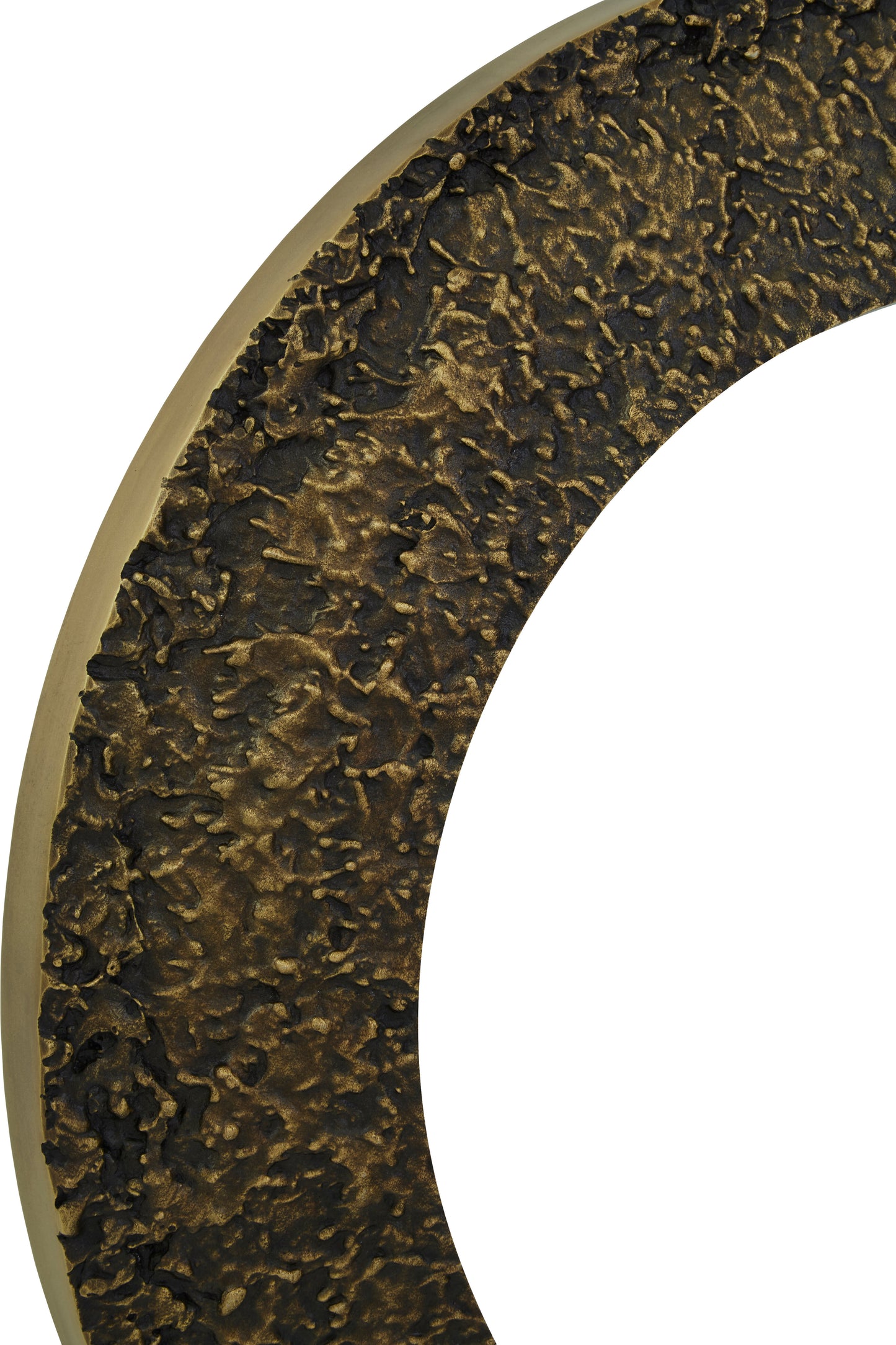 Aura Round Golden Mirror