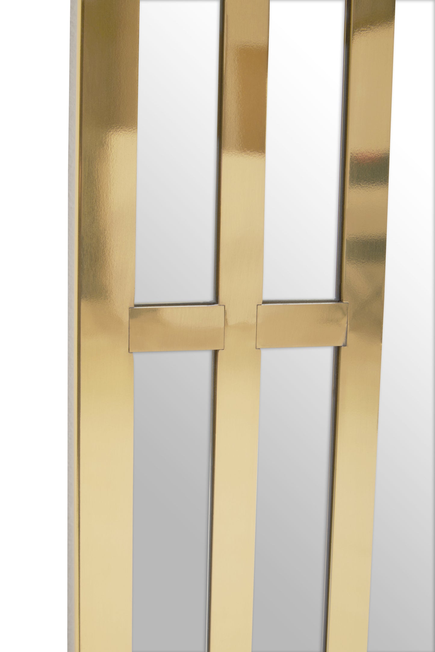 Luxe Rectangular Golden Mirror