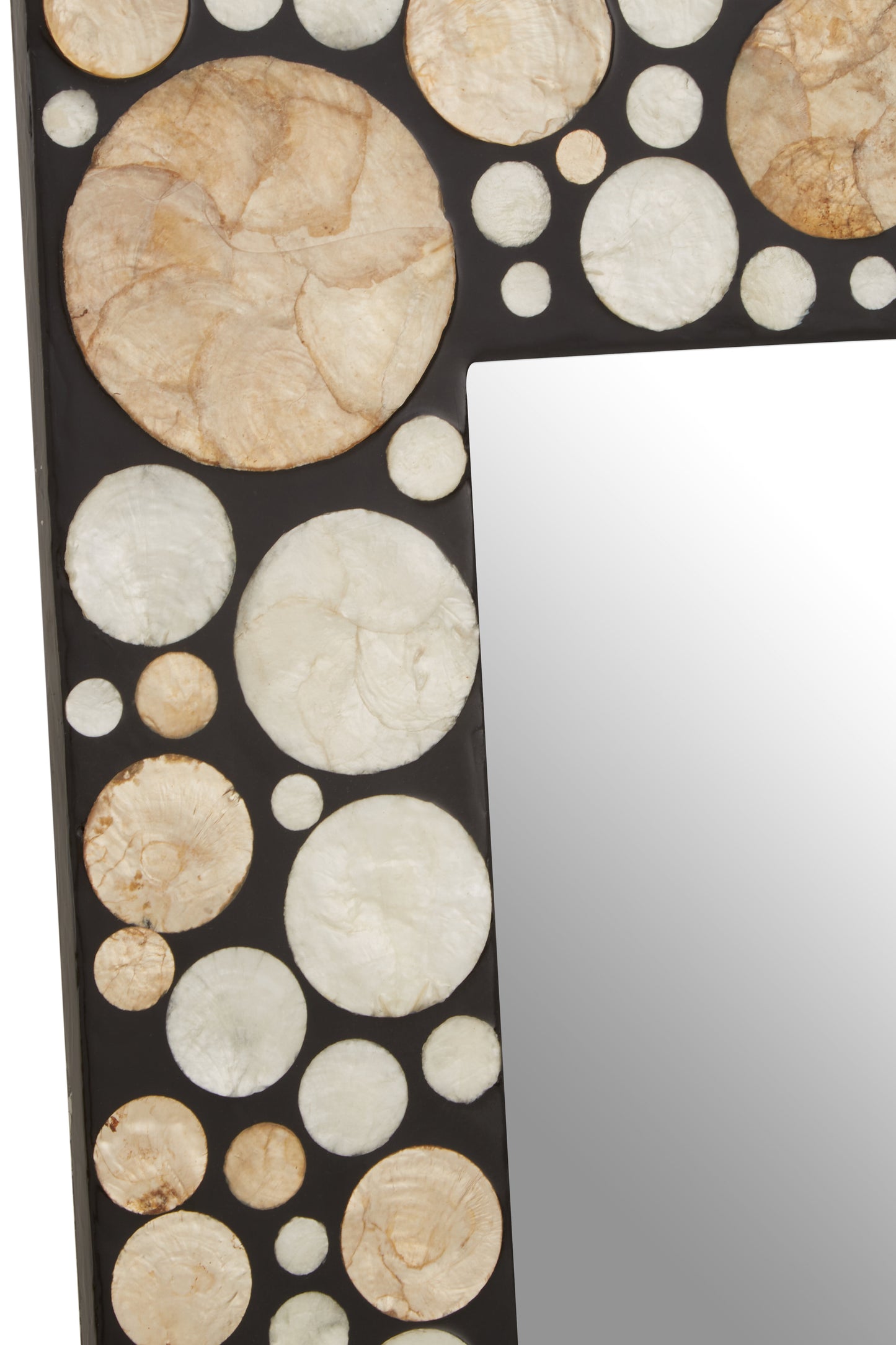 Allure Rectangular Black White and Golden Mirror