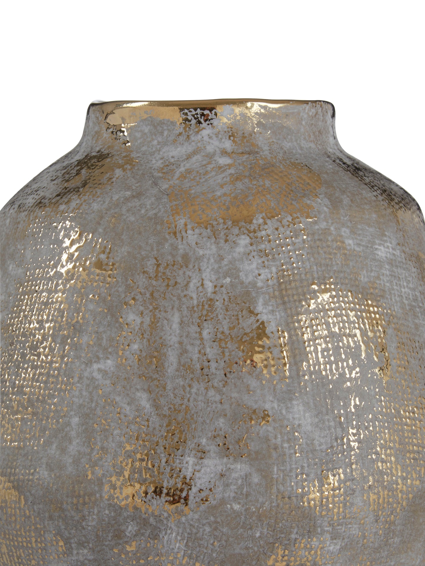 Maya Distressed Golden Vase