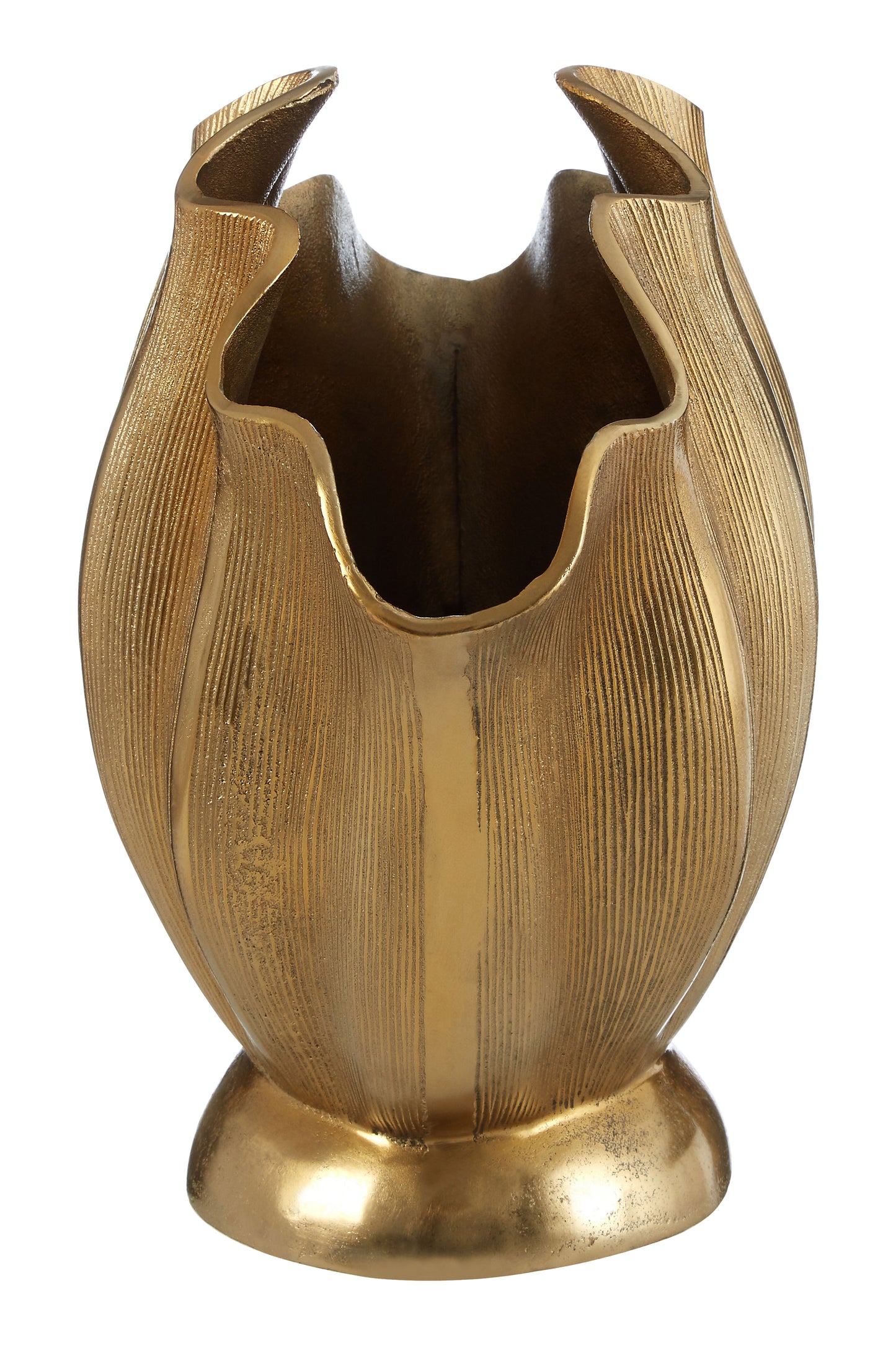 Penelope Golden Fluted Vase