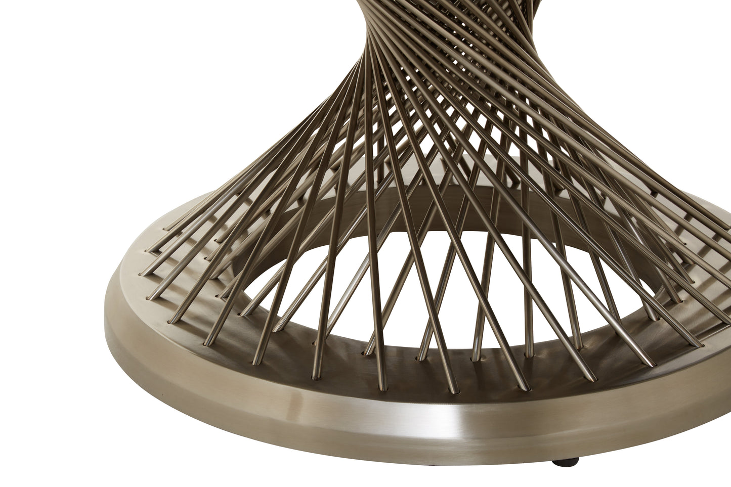 Sunflora Black & Silver Round Coffee Table