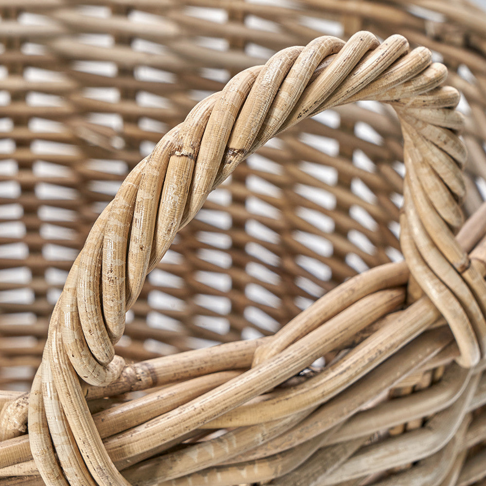 Set of 2 Grey Kubu Log Baskets