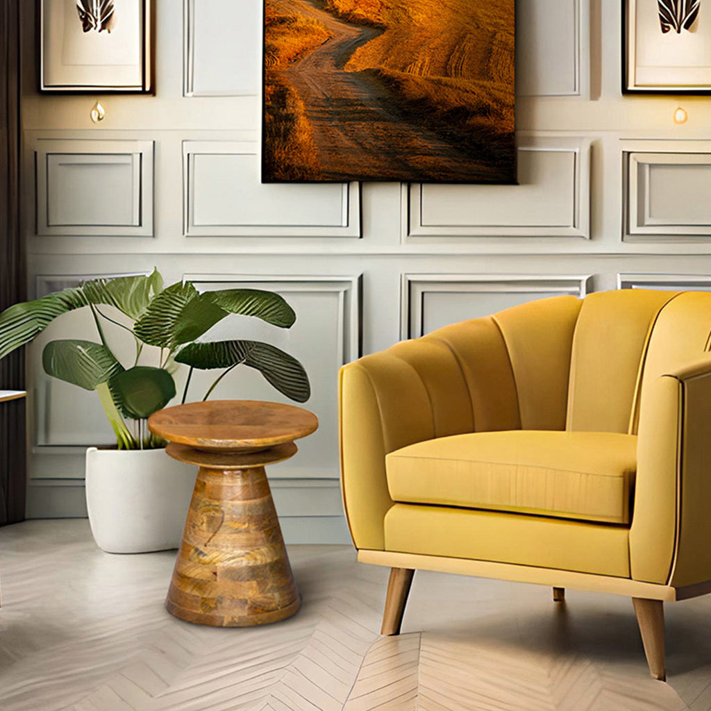 Tropica Wooden Round Side Table