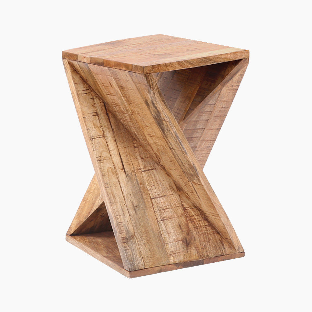 Zephyr Wooden Square Side Table