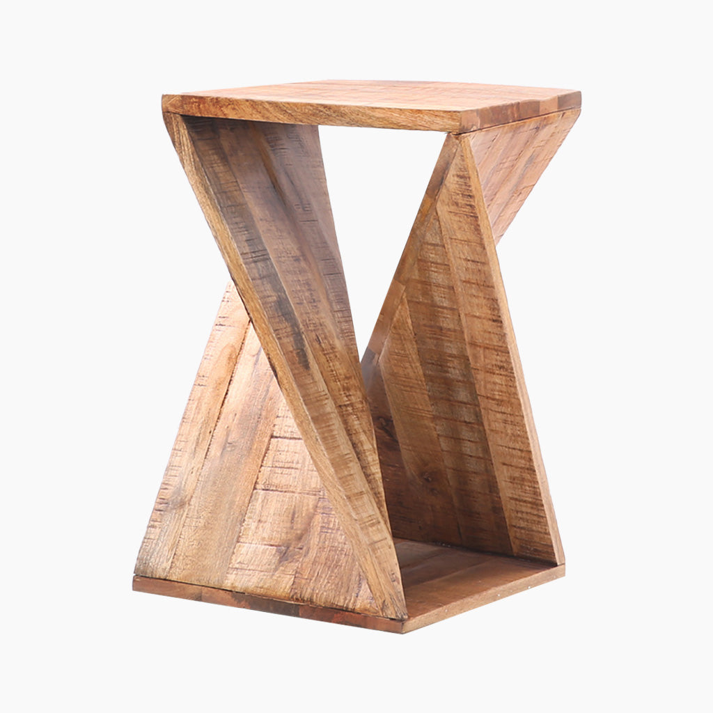 Zephyr Wooden Square Side Table