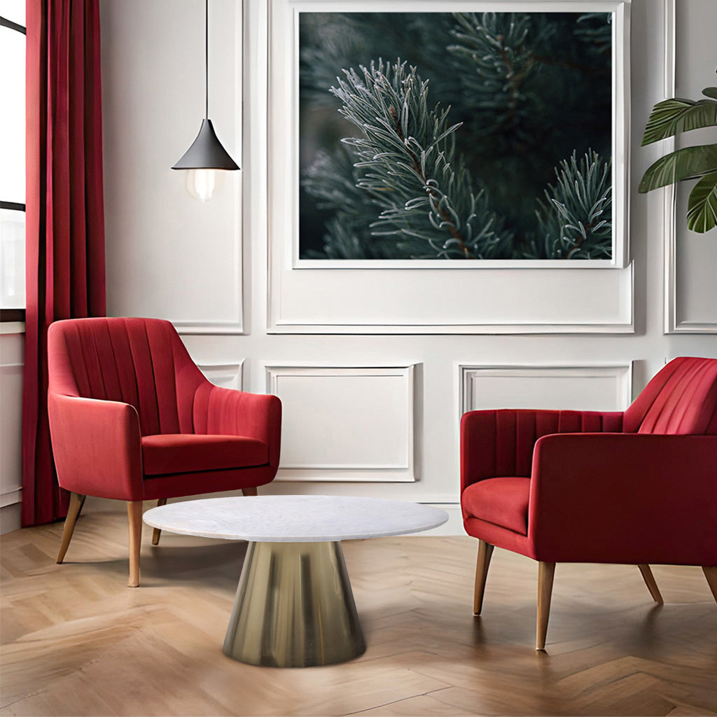 Halo Marble Round Coffee Table