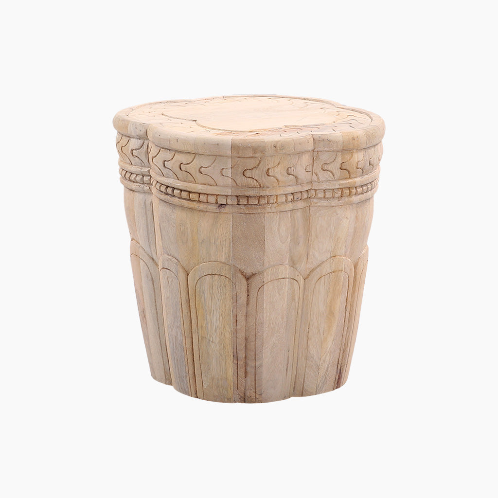 Baker Wooden Carved Side Table