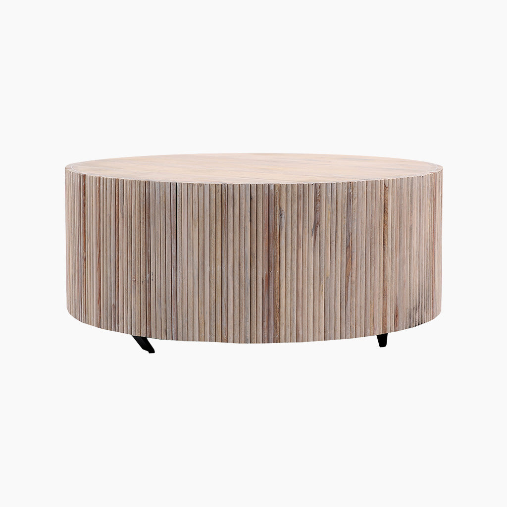 Lunar Wooden Round Coffee Table