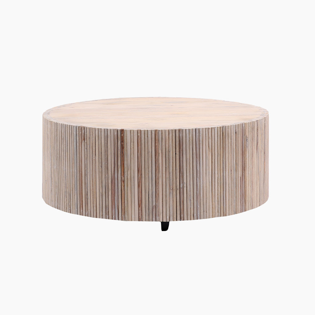 Lunar Wooden Round Coffee Table