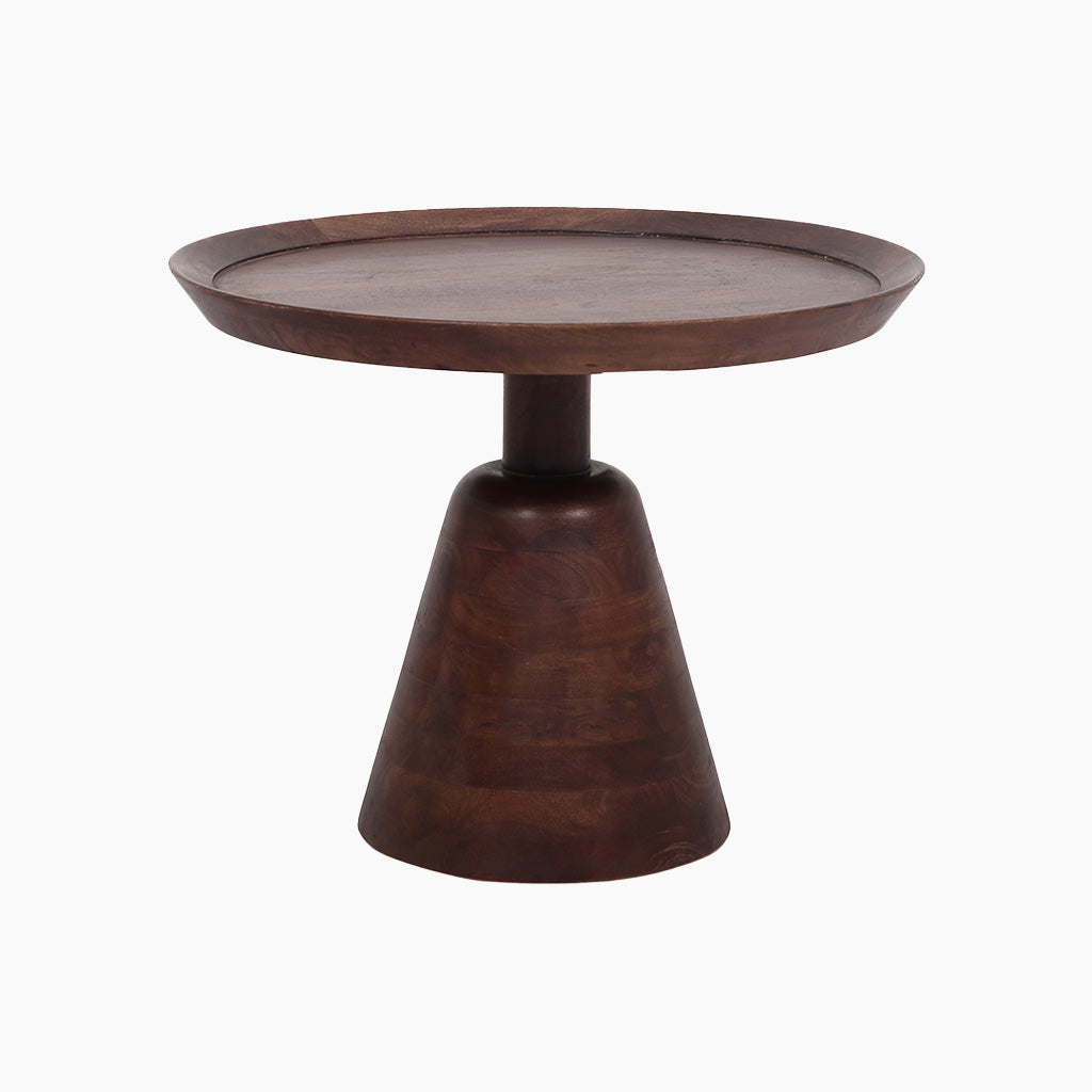 Pyrus Wooden Round Side Table