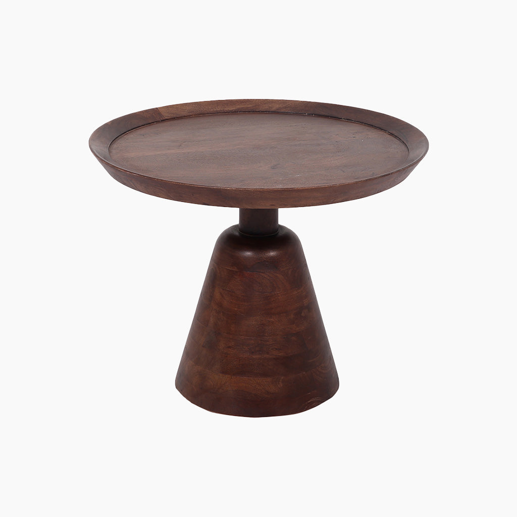 Pyrus Wooden Round Side Table