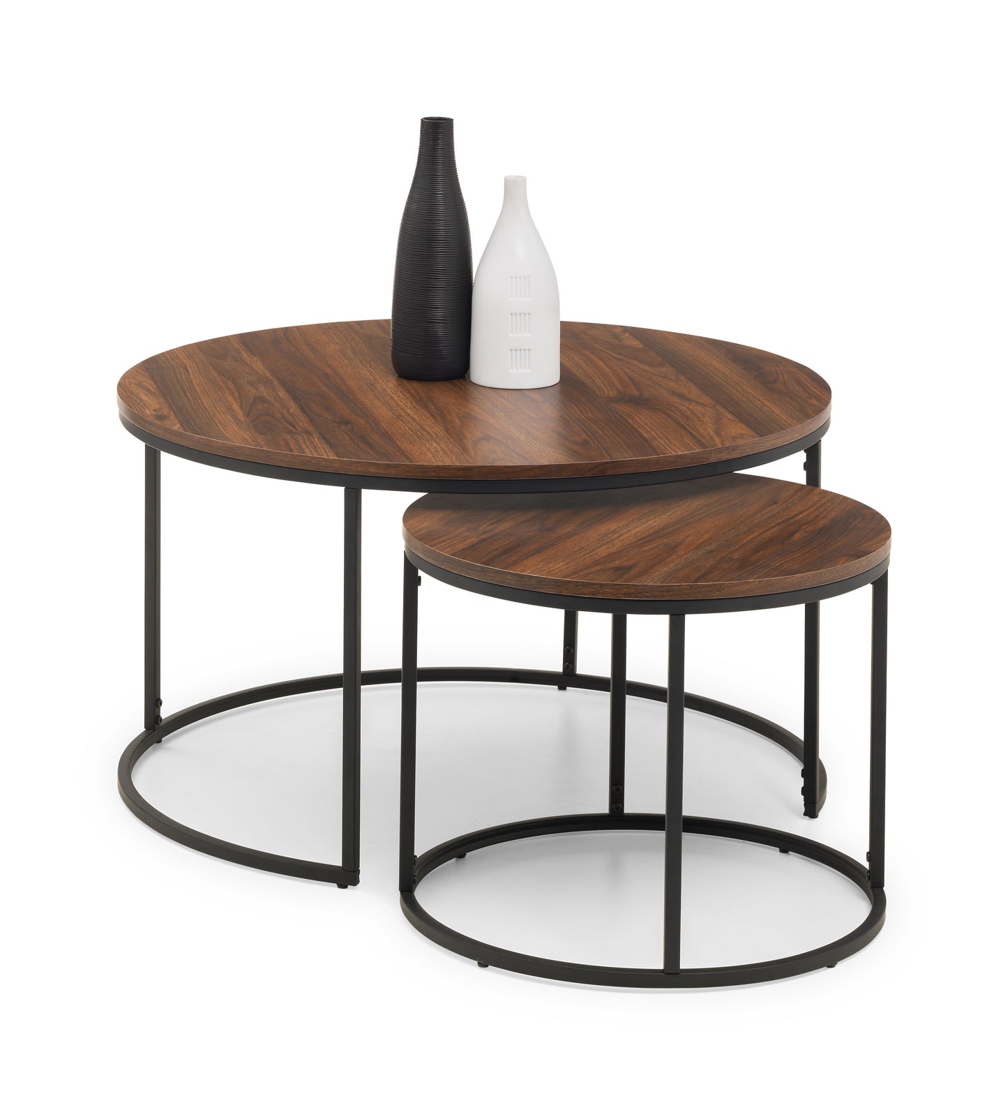 Cameroon Round Nesting Coffee Tables