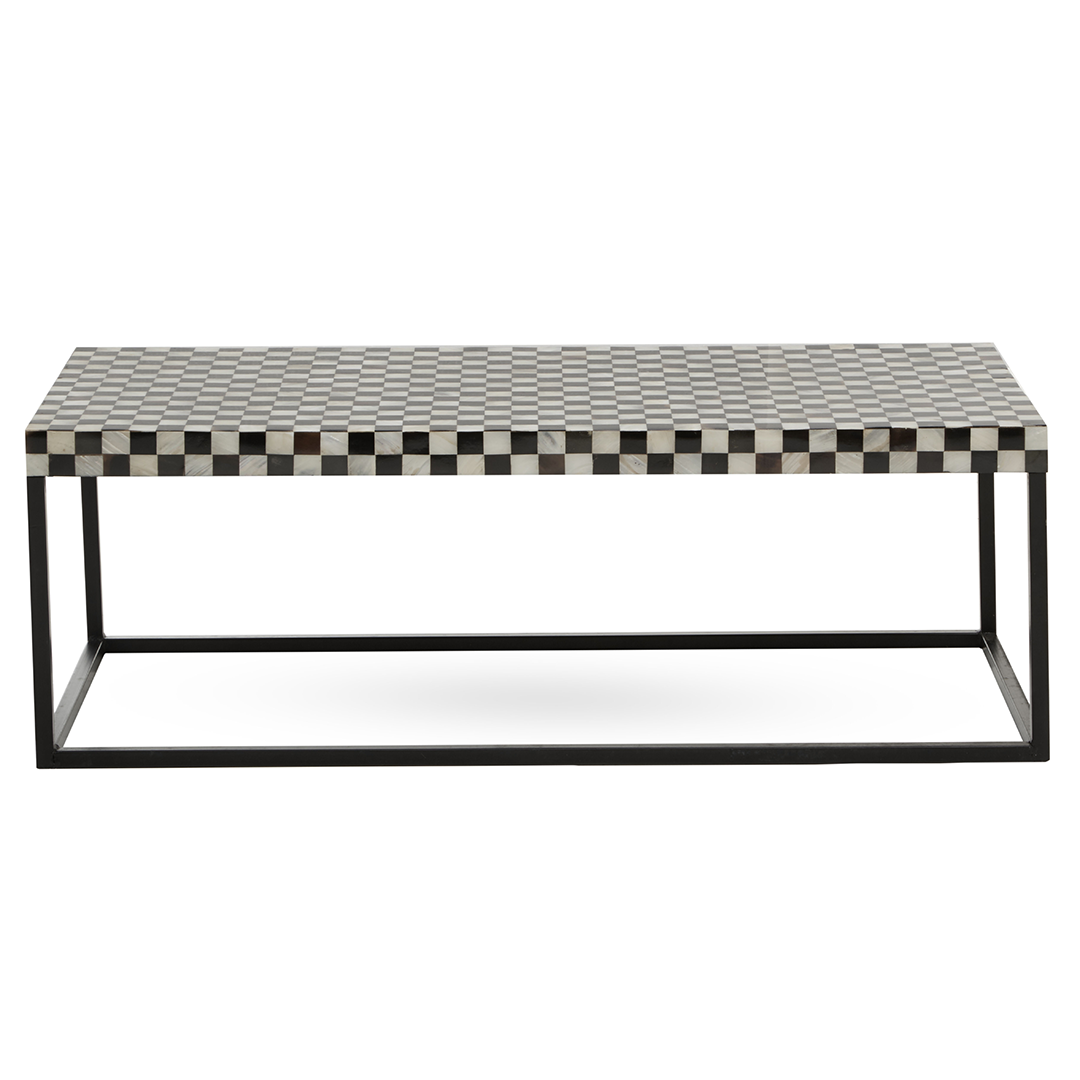 Bivety Mother of Pearl Rectangle Coffee Table