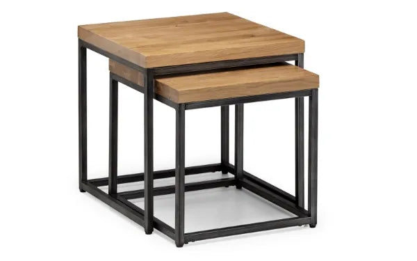 Clee Oak Nesting Side Tables