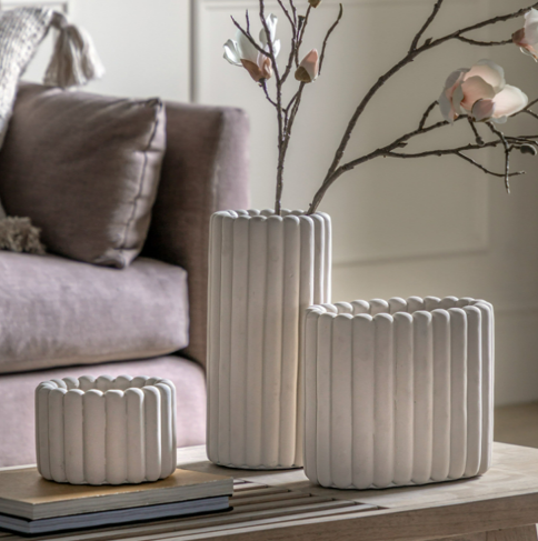 Costello Cream Ceramic Planter Small 12cm