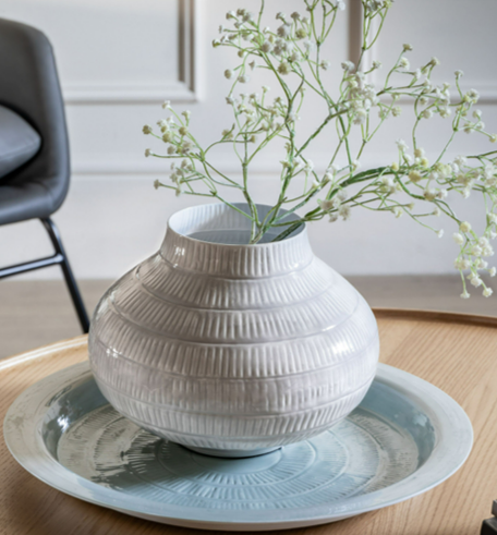 Grey Ceramic Vase 32cm