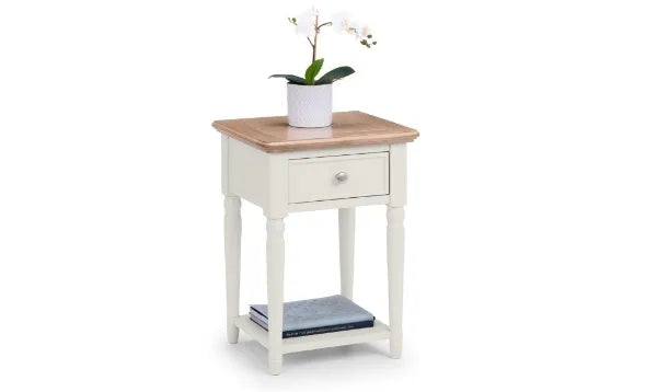 Rogers Oak Side Table With Storage