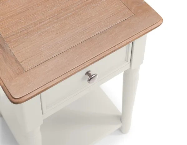 Rogers Oak Side Table With Storage