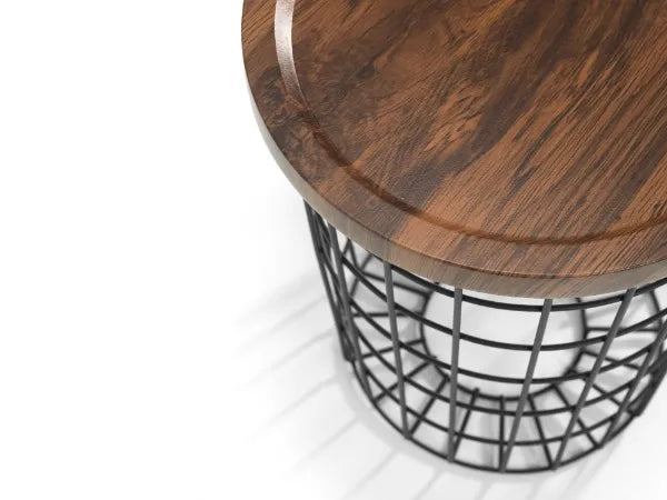 Ruiz Round Storage Side Table