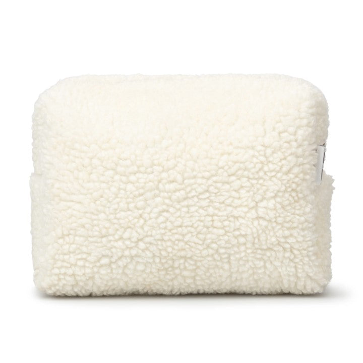 Chalk Cream Sherpa Box Bag