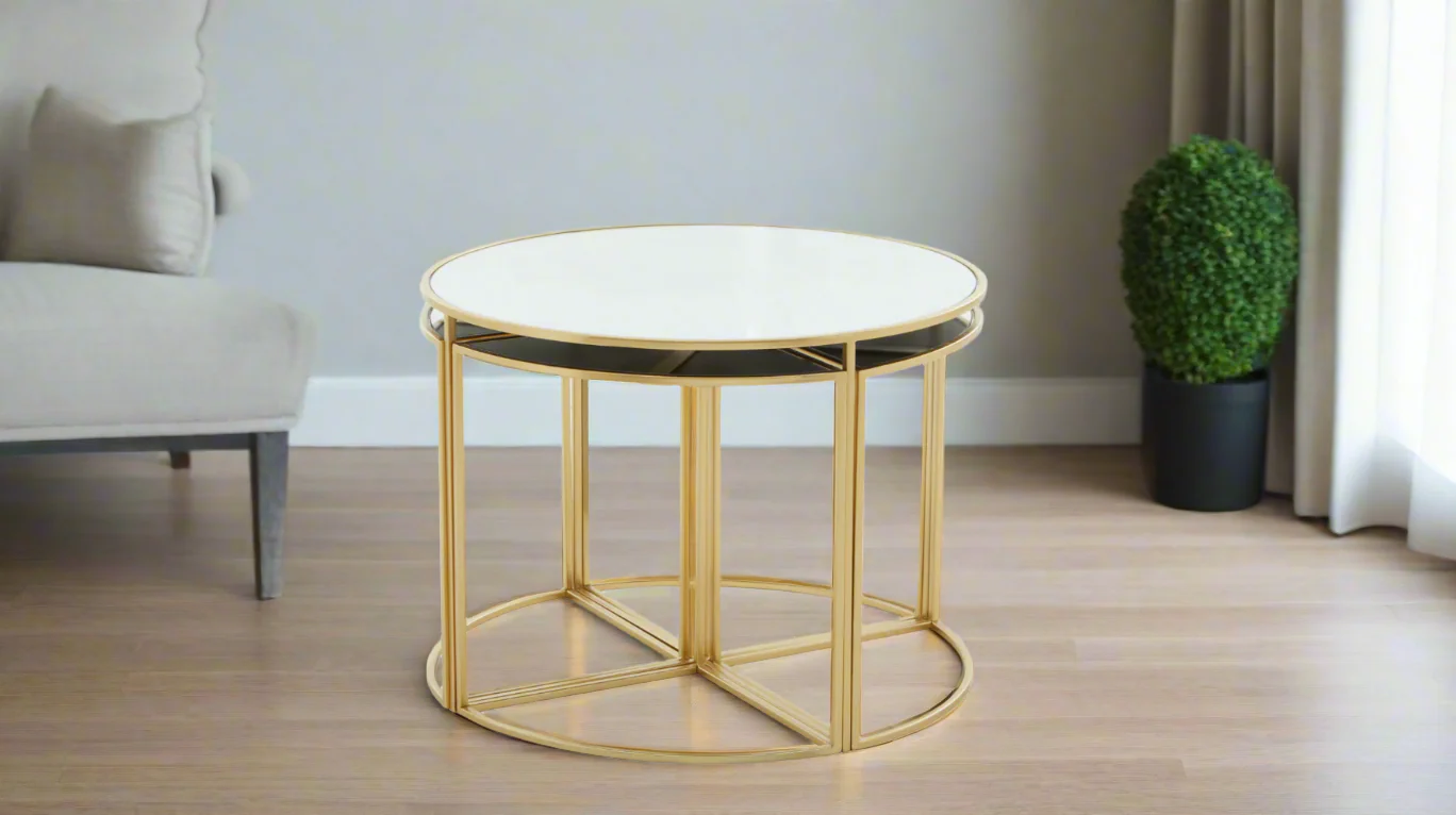 Galaxy Nested 5 Golden Coffee Table