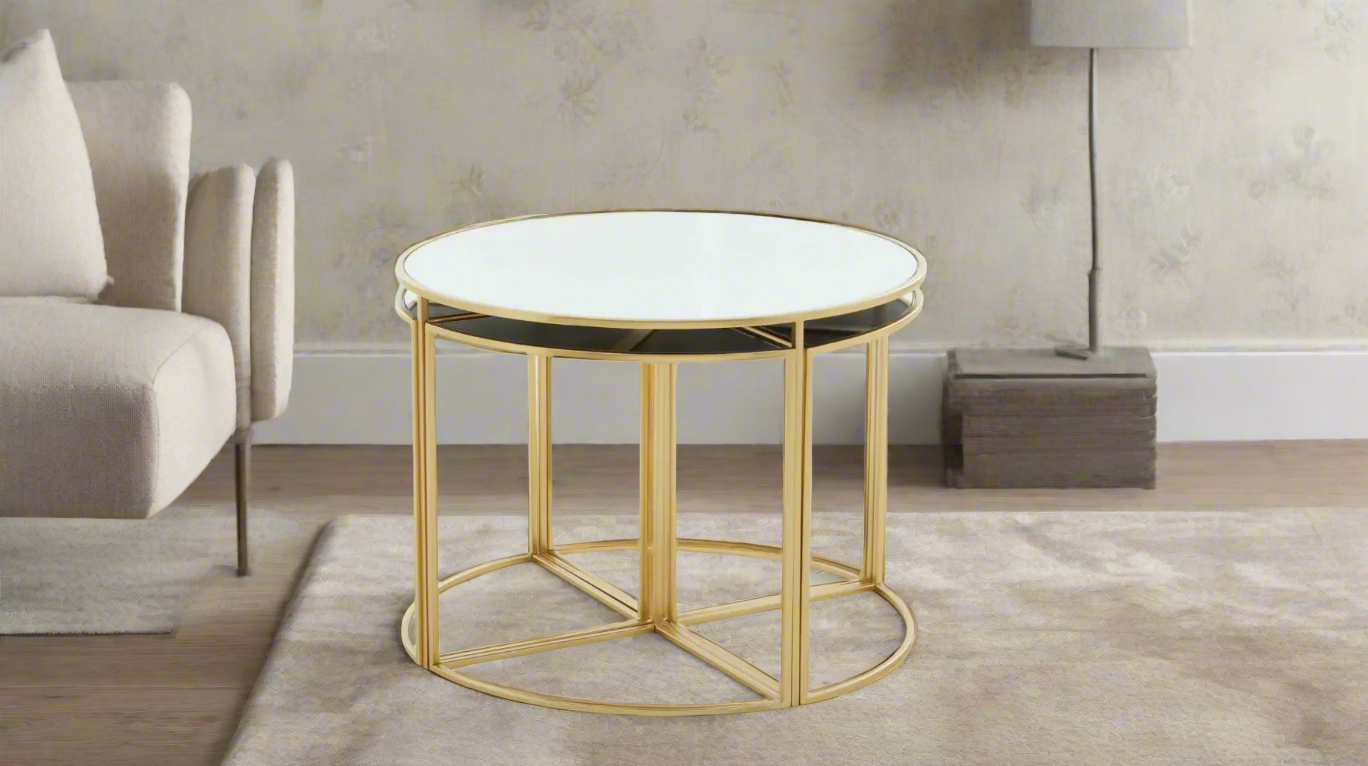 Galaxy Nested 5 Golden Coffee Table
