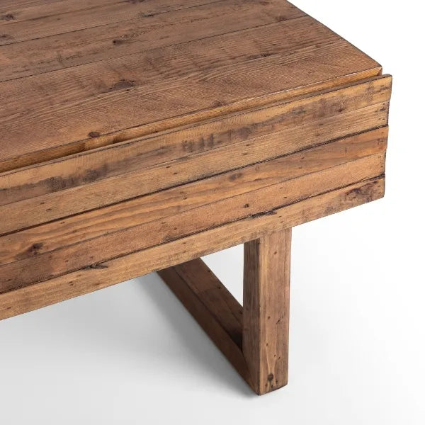 Brandon Rustic Wood Coffee Table