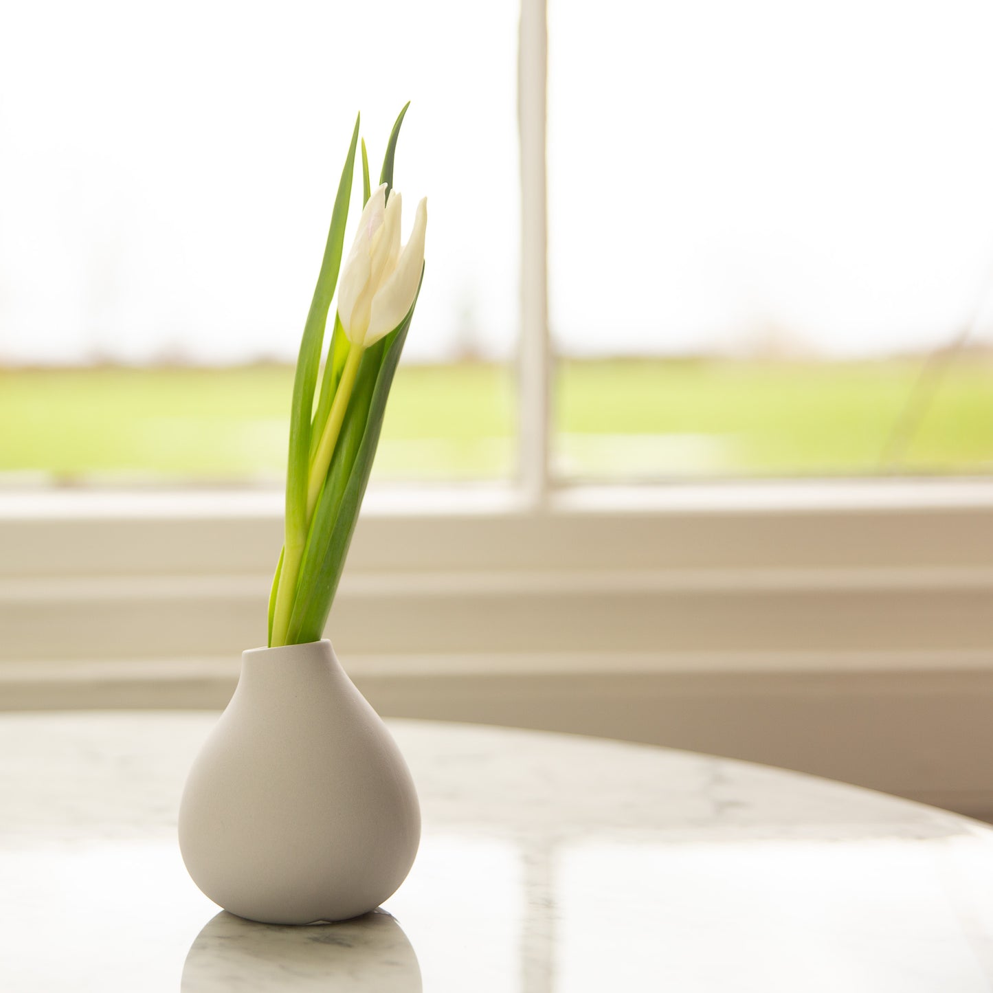 Grey Ceramic Bud Vase 7cm