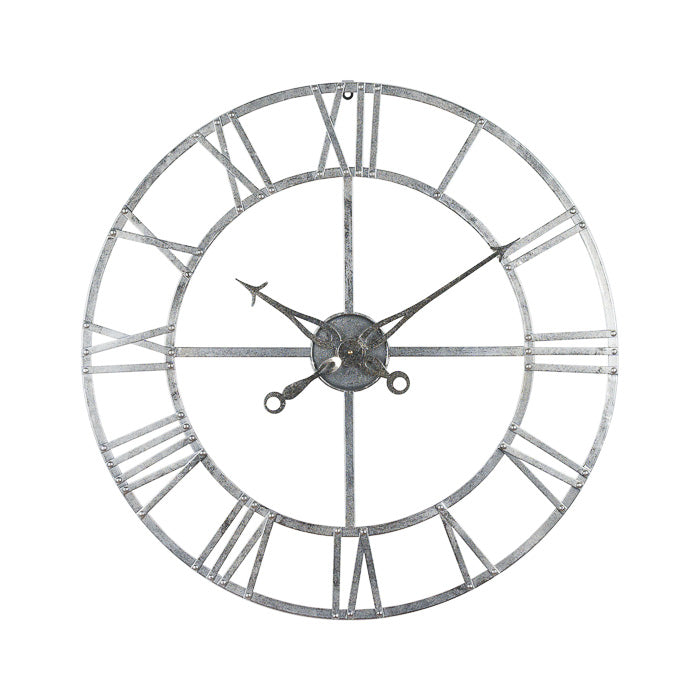 Small Silver Foil Wall Clock