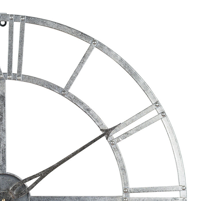 Small Silver Foil Wall Clock
