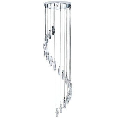 Crystal Multi Drop Pendant Light