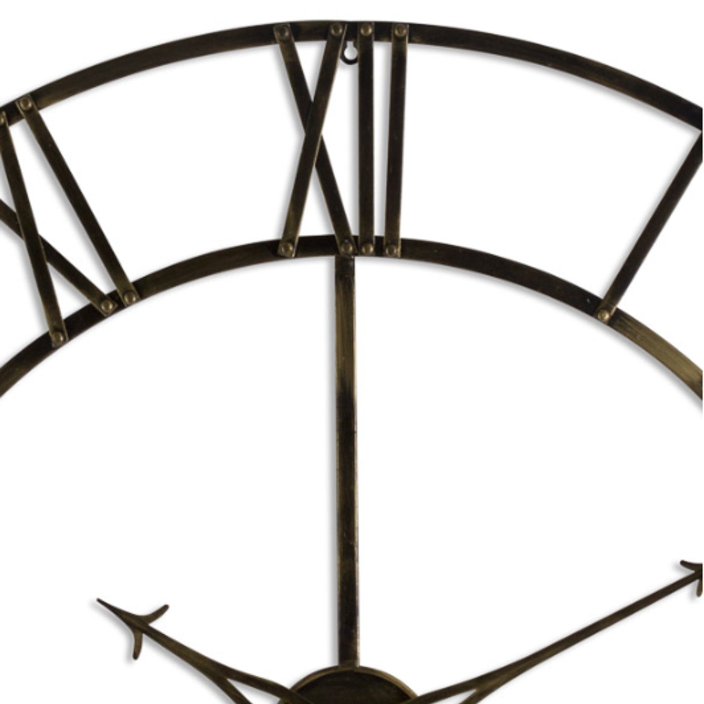 Antique Brass Wall Clock 100cm
