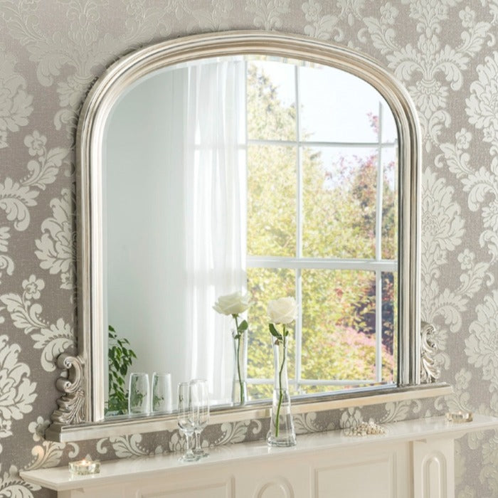Silver Over Mantle Mirror 120cm x 94cm