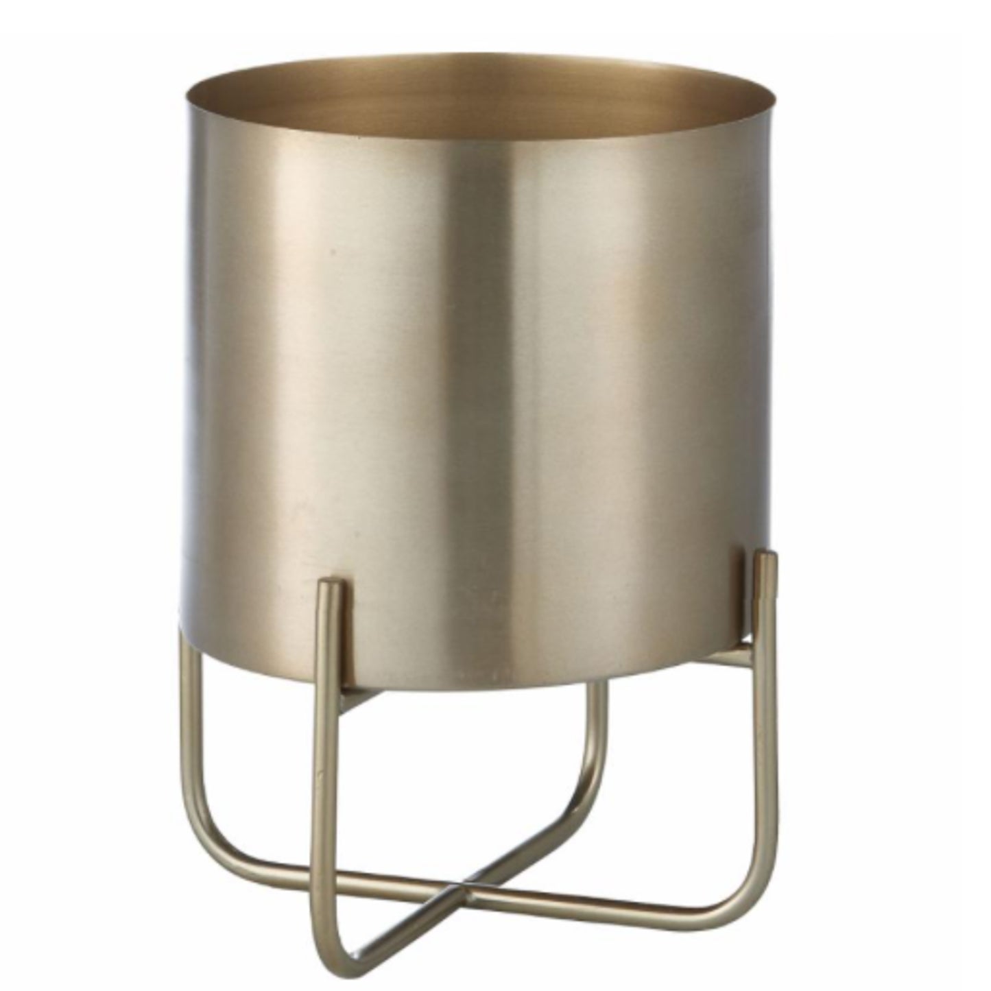 Gold Planter on stand 33cm