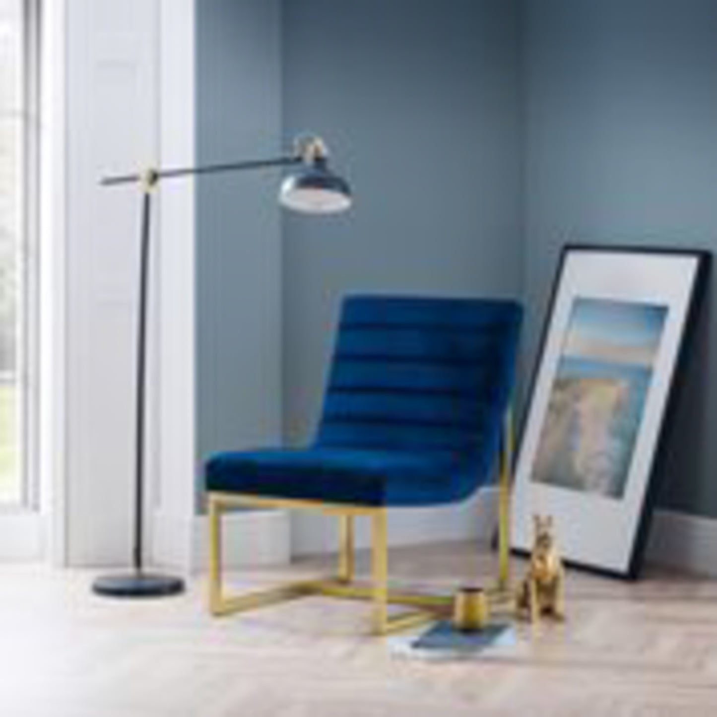 Bellagia Blue Velvet Chair
