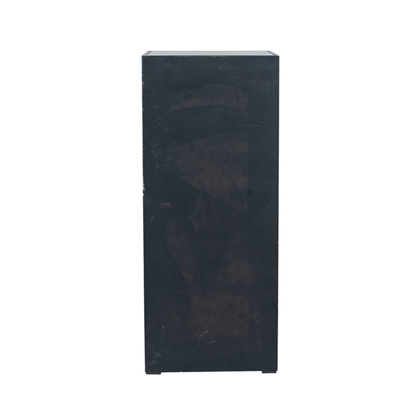 Brina Grey Velvet and Antique Effect Tall Boy