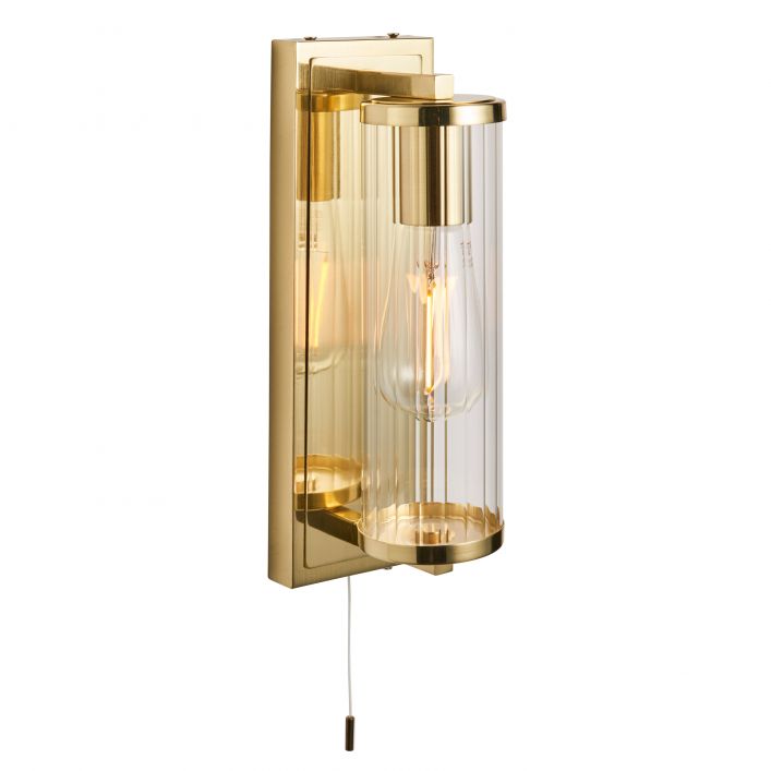 Cassidy Bathroom Wall Light - Brass